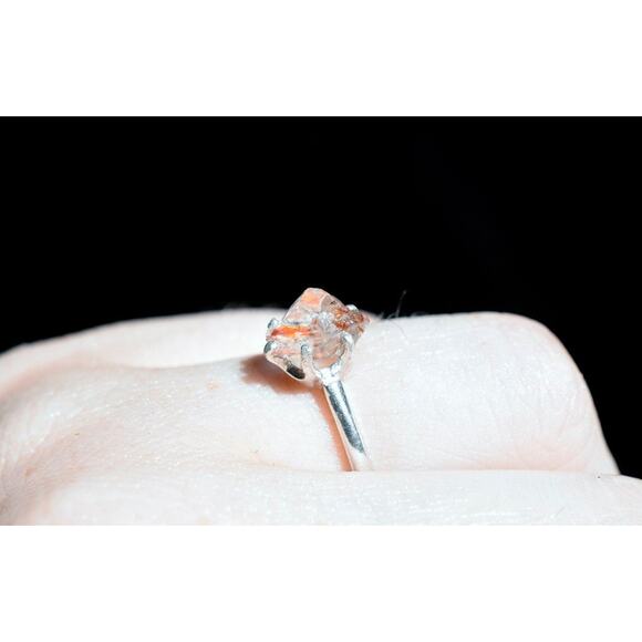alternative raw diamond engagement ring raw crystal size 4 5 6 7 8 8 9 10 11 12 - Picture 2 of 8